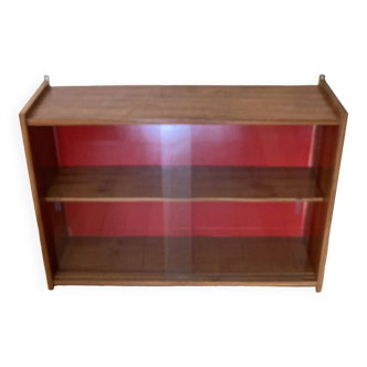 Wall display case with sliding glass doors from the 50s/60s