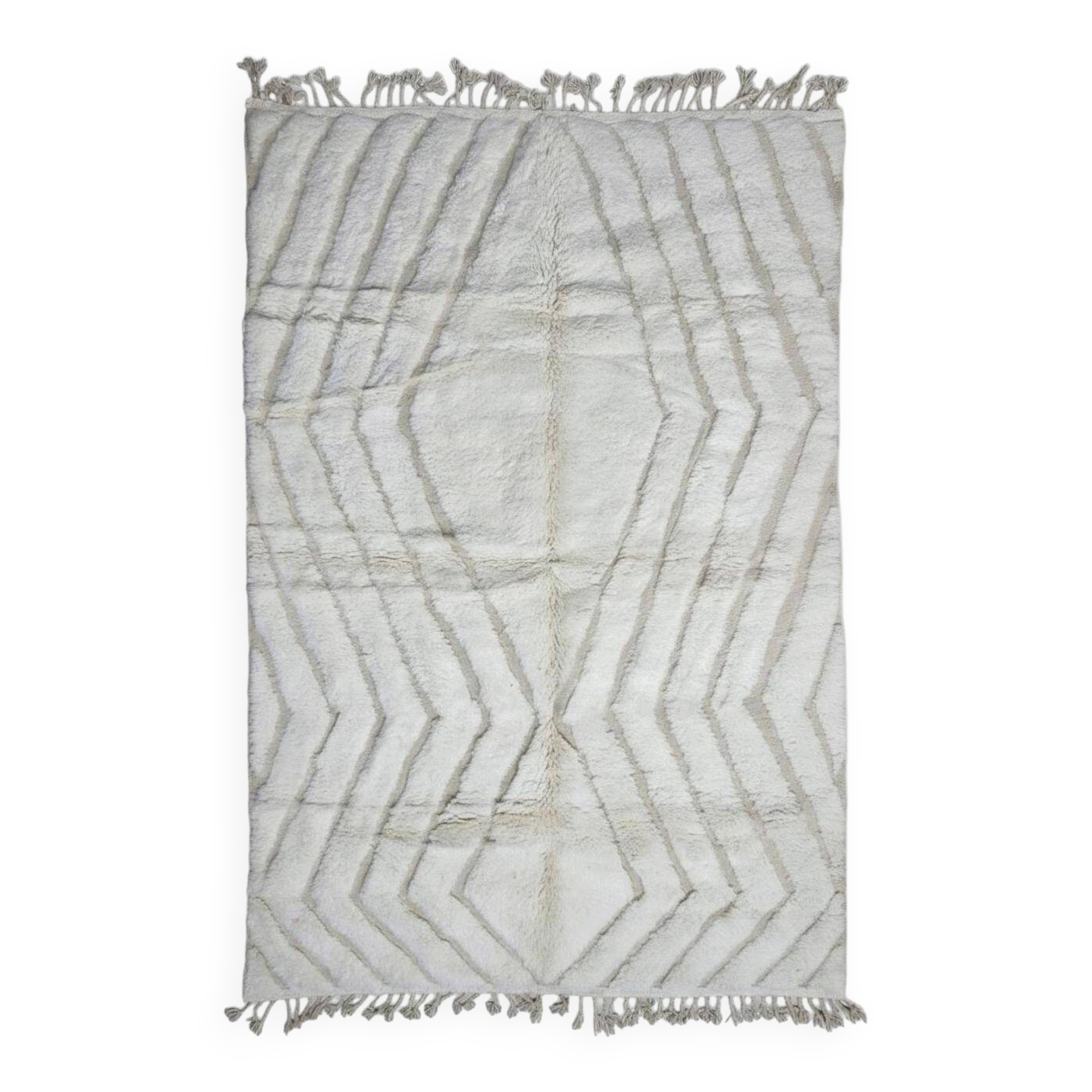 Tapis blanc Berbère - 300 x 196 cm