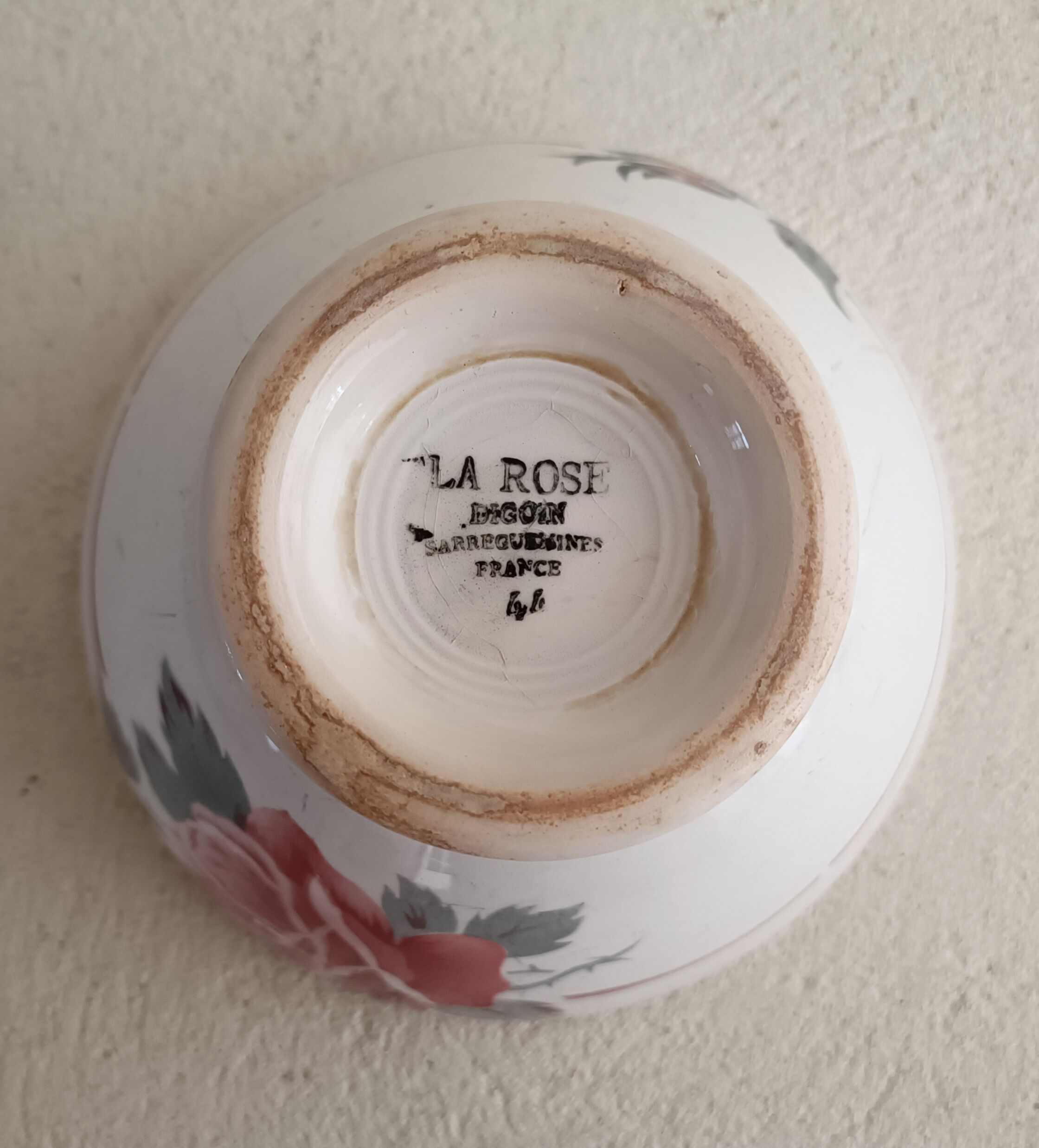 Iron earth bowl Digoin Sarreguemines