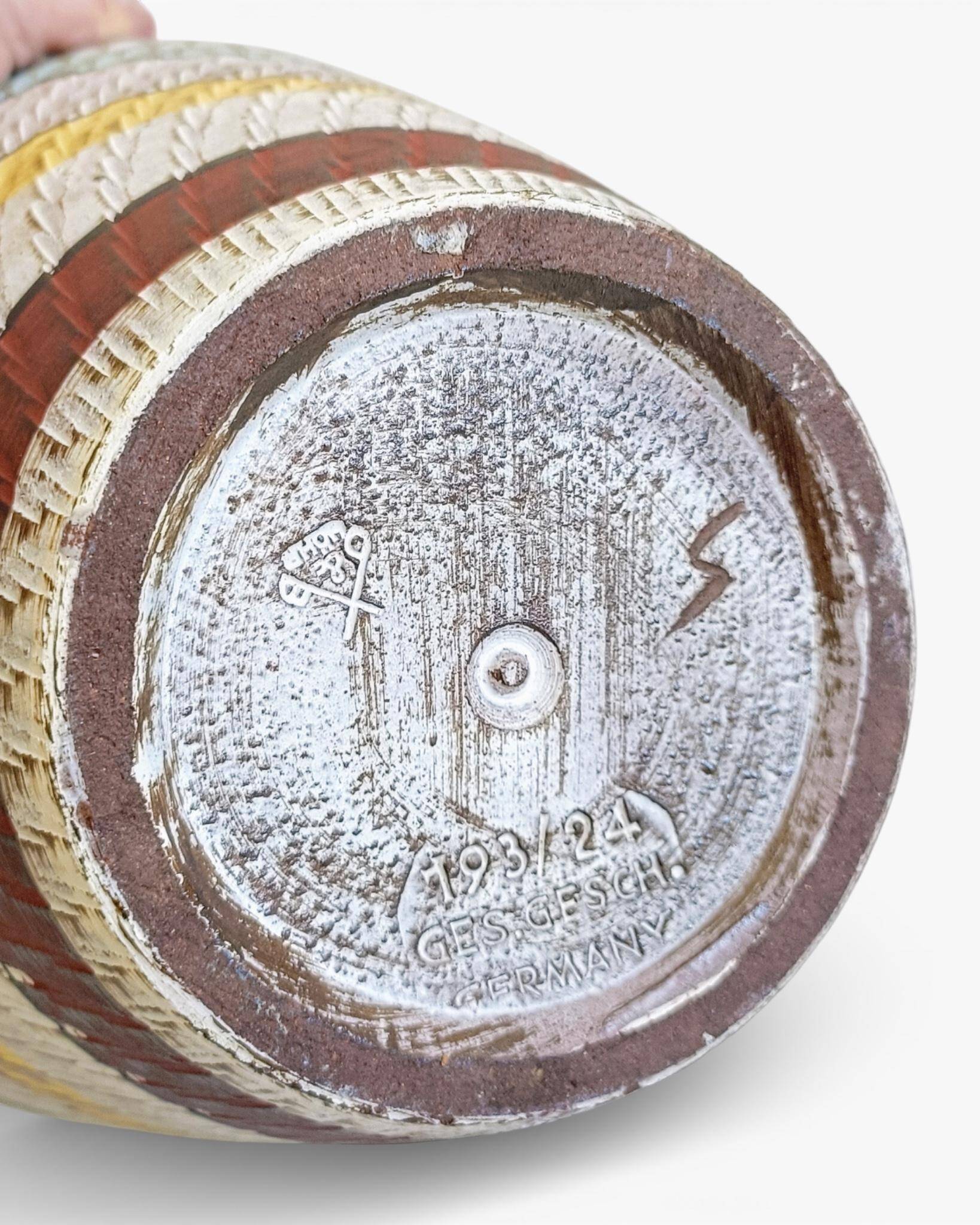 Dümler & Breiden Ceramic Bowl, Sgraffito Décor, West Germany, 1950s