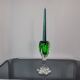 Sommerso green candle holder by Flavio Poli for Seguso, Murano glass, Italy, 1970