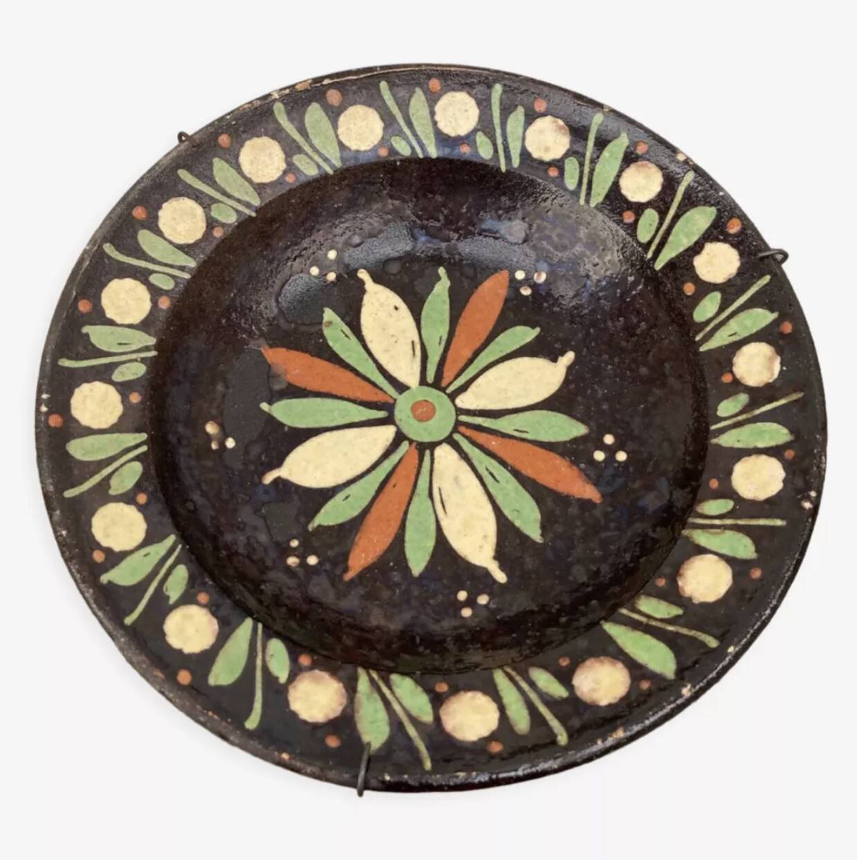 Hand painted wall plate