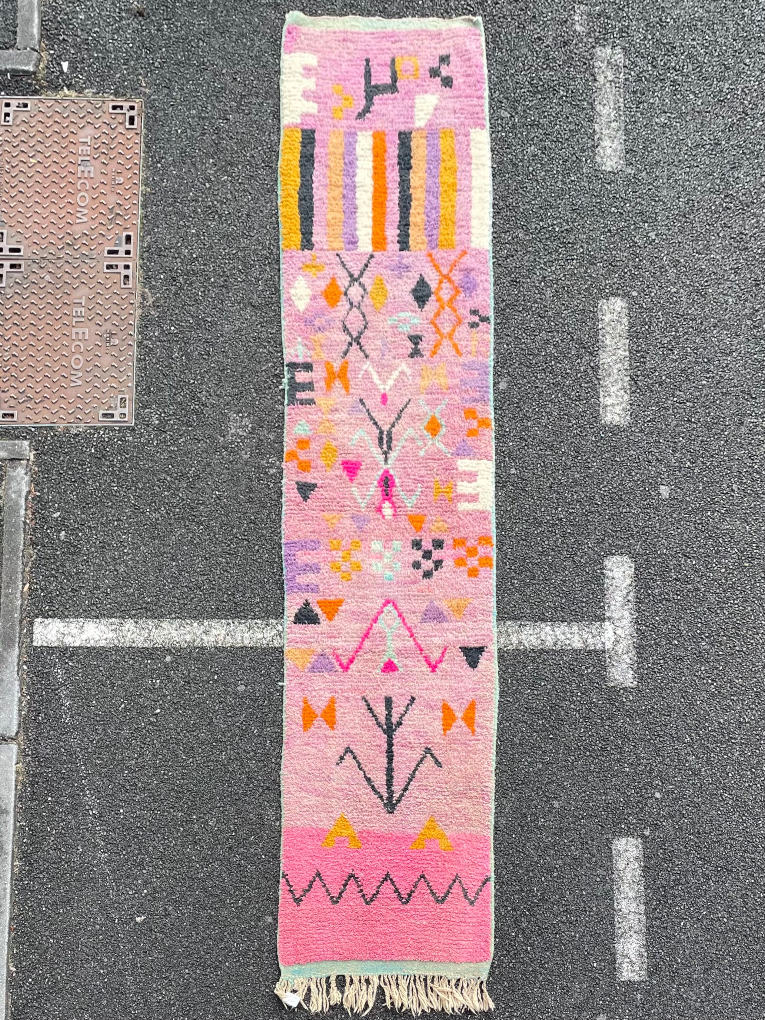 Berbere wool corridor carpet