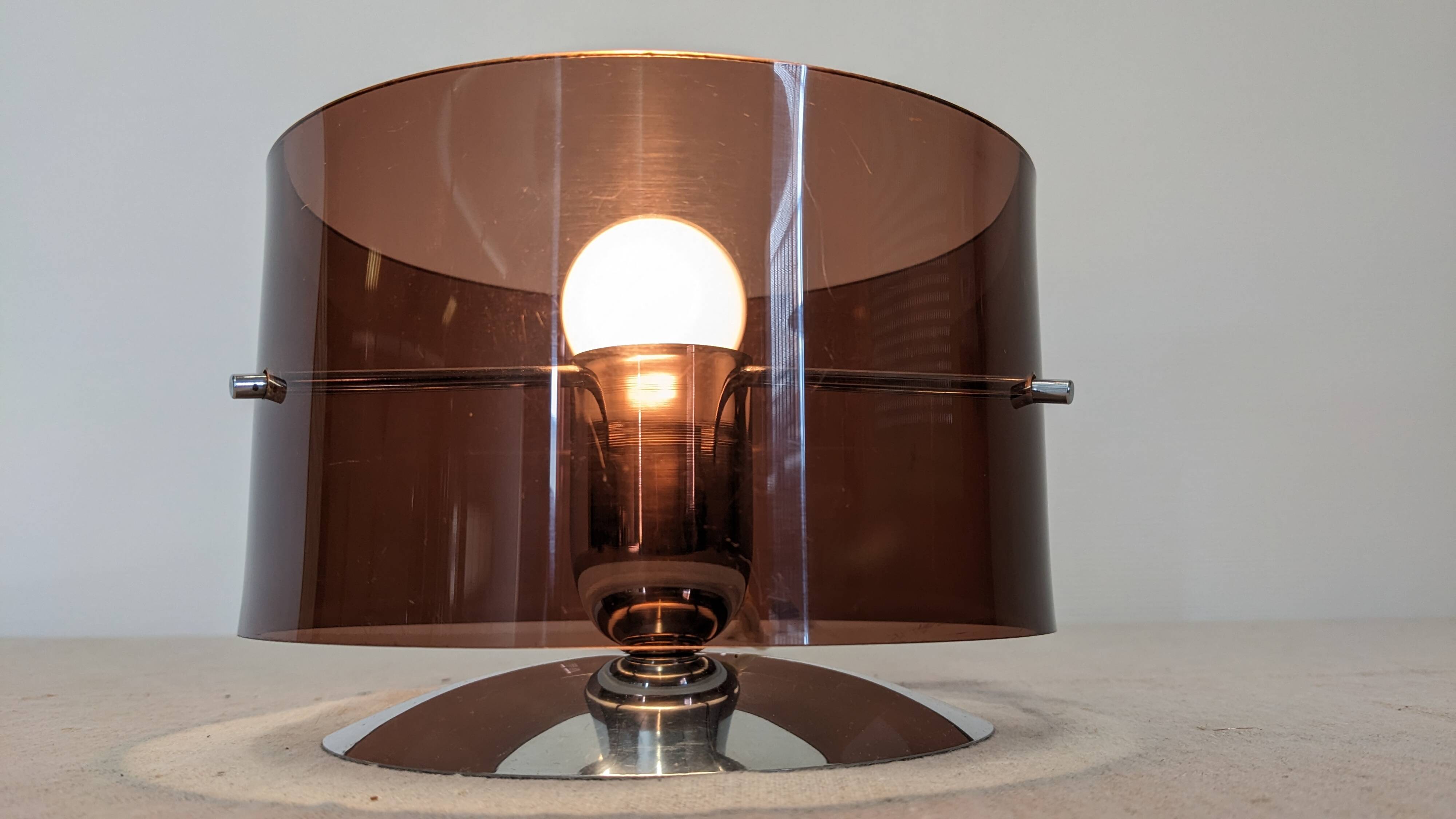Bedside or ambient lamp by Philippe Rogier for Oxar, France 1970