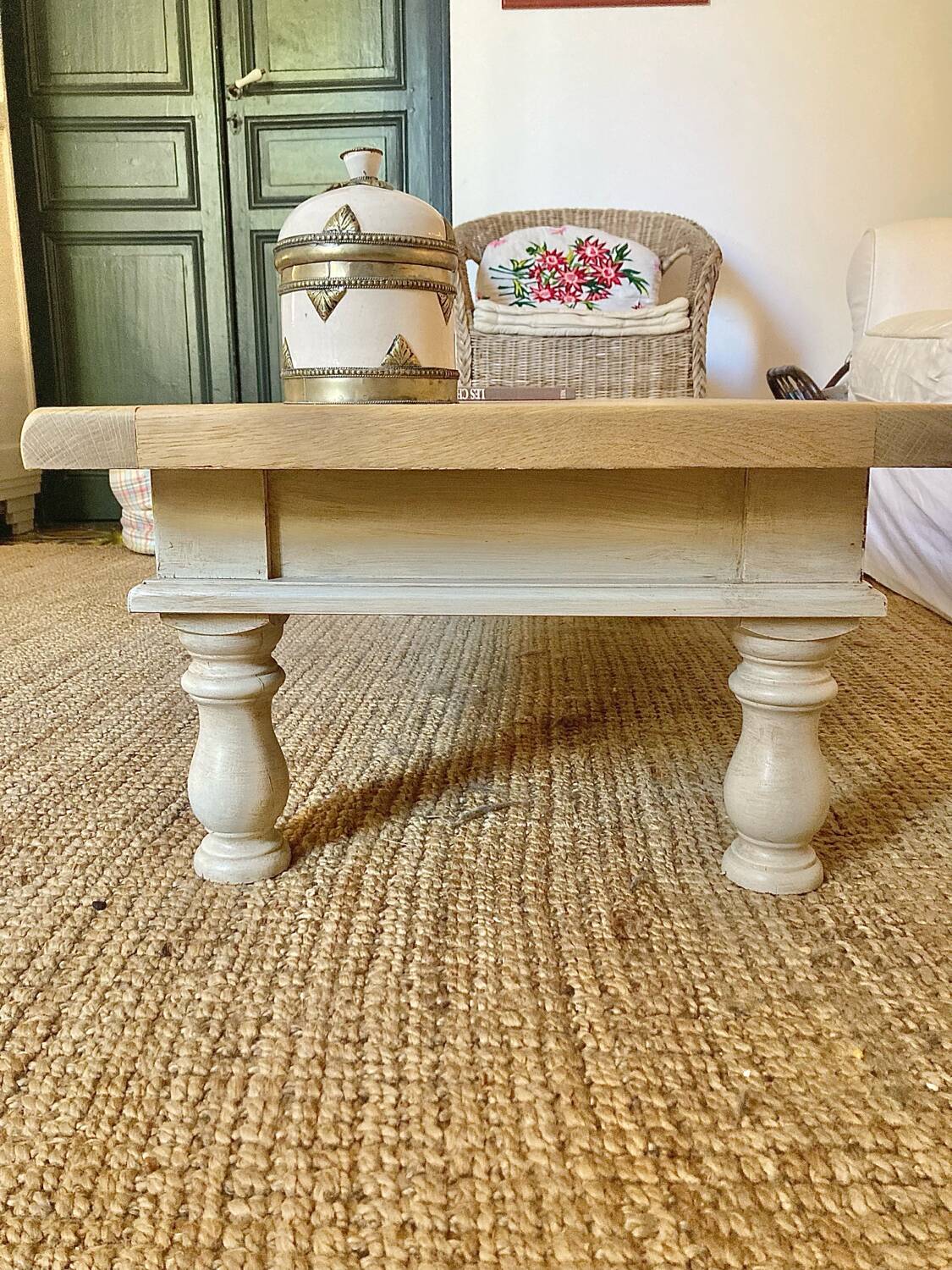 Solid wood coffee table