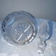 Carafe en verre ciselé