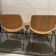 Set of 4 70s Castelli wooden chairs