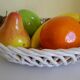 Fruit basket, ceramics, interior or table decoration, 1960