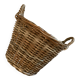Large basket with rattan handles