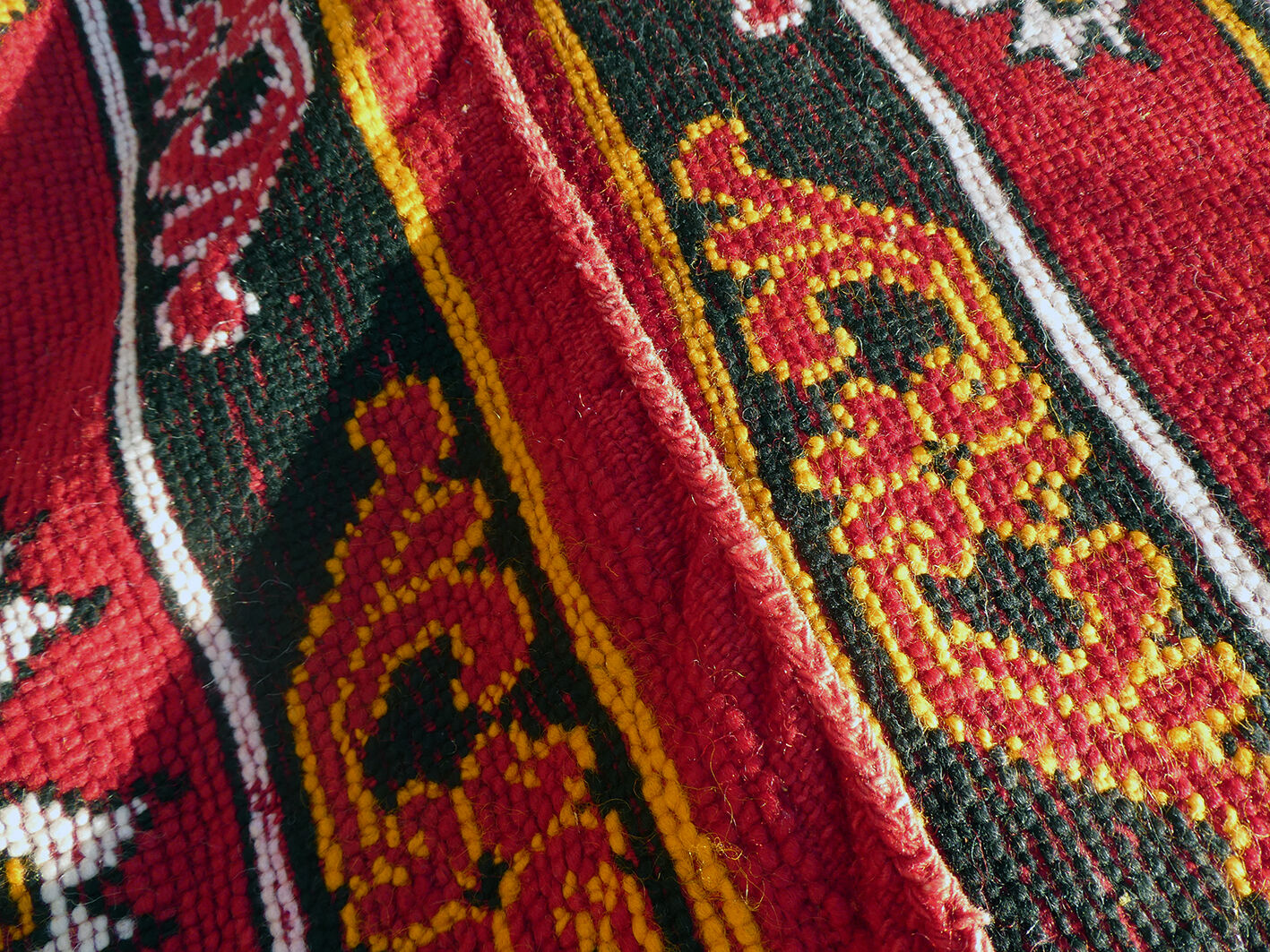 Vintage Moroccan Berber carpet Boujaad by Khenifra XXL 352x174 cm