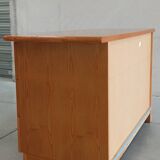 Vintage chest of drawers with bamboo and rattan details