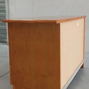 Vintage chest of drawers with bamboo and rattan details