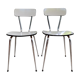 White formica chairs