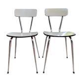 White formica chairs