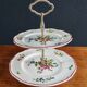 Two-tier porcelain cake stand