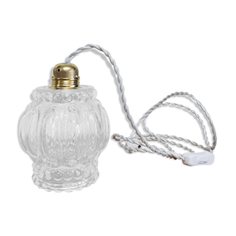 Vintage glass globe suspension walker