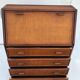 Vintage secretary and wicker rattan