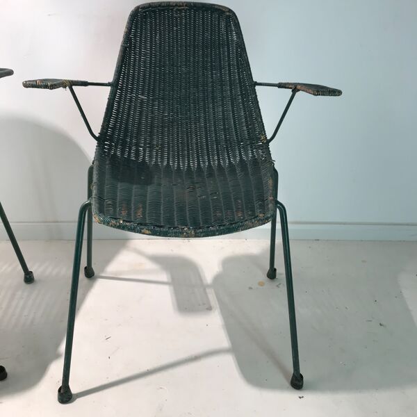 Chaises modele ''Le Panier'' par Gian Franco Legler
