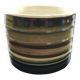 Signed striped flowerpot