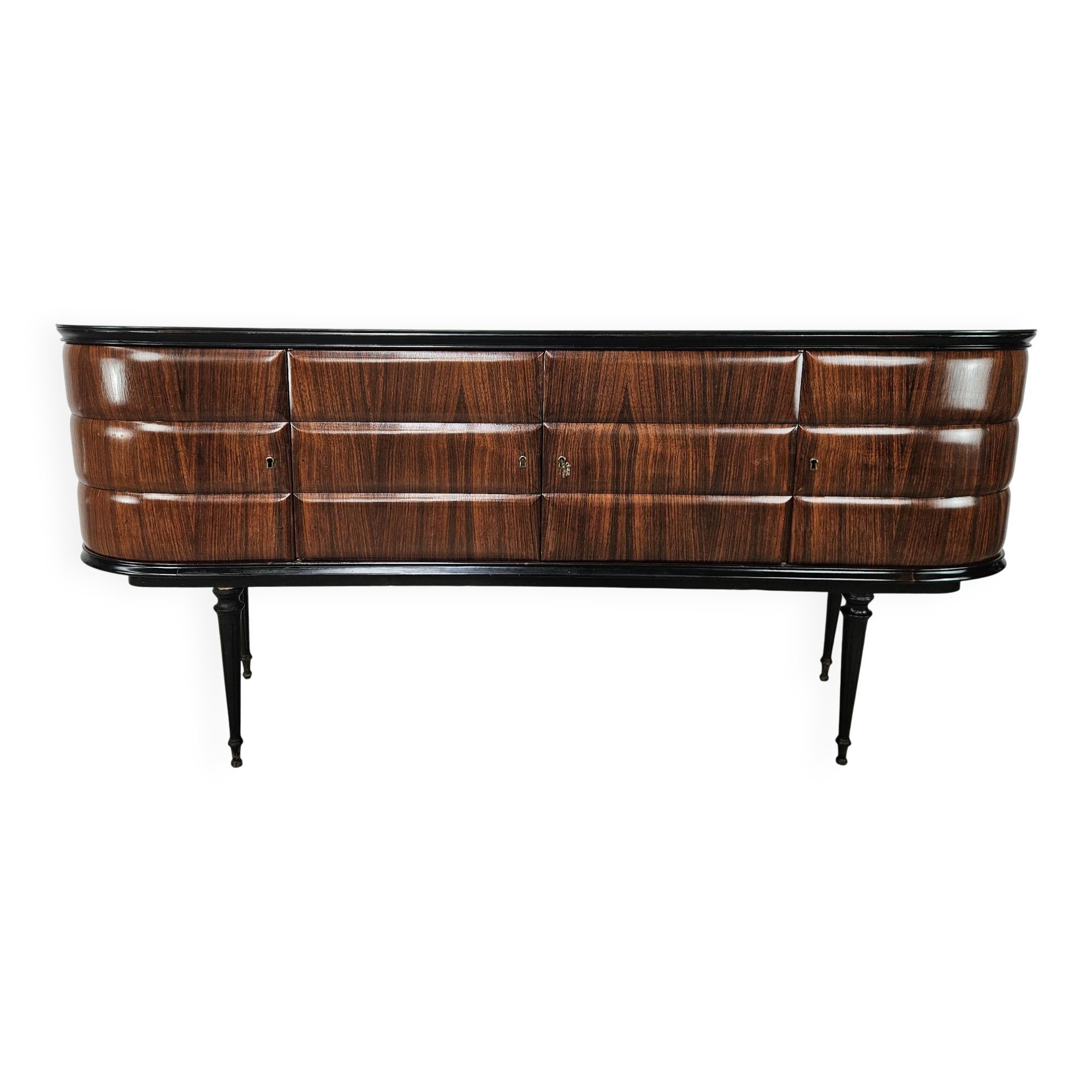 Mobile bar sideboard by Vittorio Dassi from the 1950s