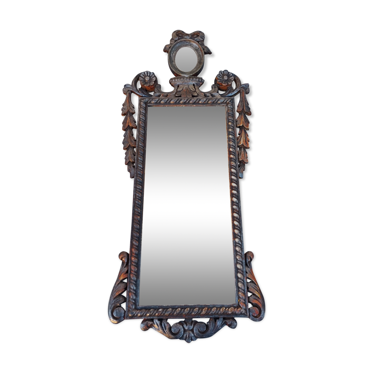 Louis XVI style mirror decorated in wood