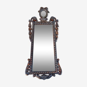 Louis XVI style mirror decorated in wood