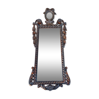 Miroir style Louis XVI décorée en bois