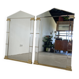 Set Deknudt mirrors with gold frame