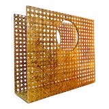 Plexi and cane magazine rack