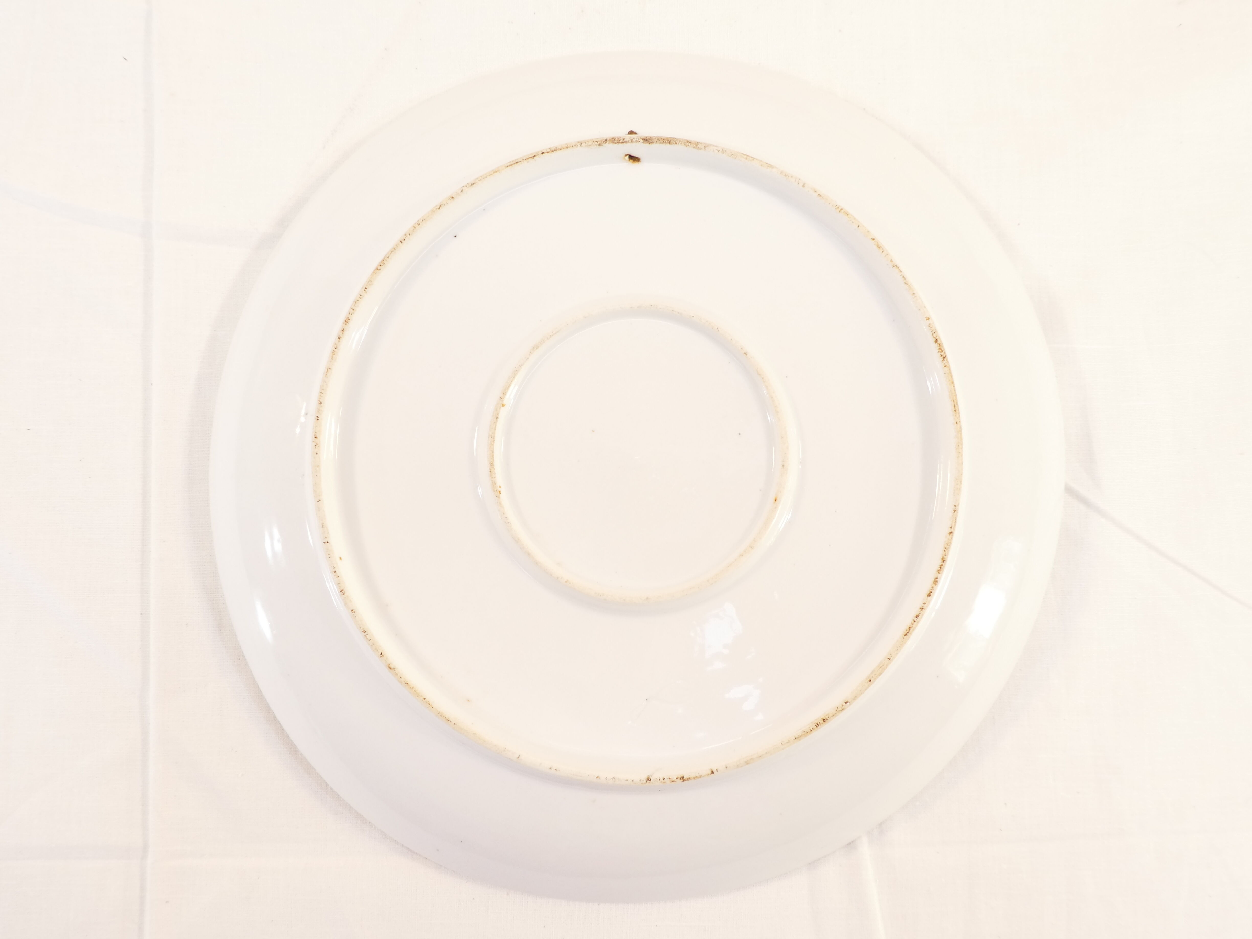 Porcelain dish from limoges or paris around 1900 decoration at martin pecheur