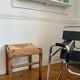 Tabouret paille et bois ancien