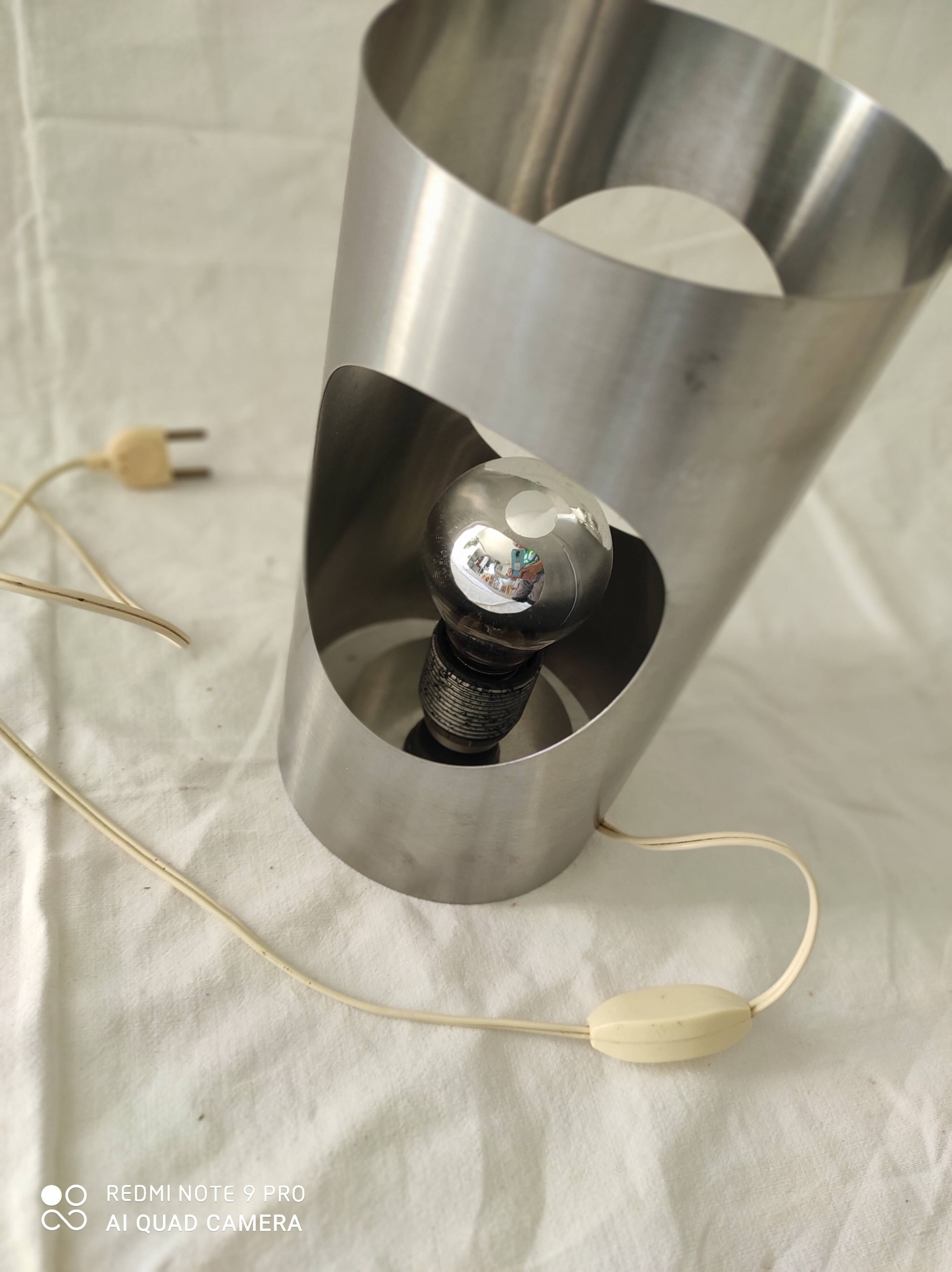 70 year stainless steel table lamp