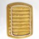 Asparagus dish in yellow ceramic slip sarreguemines France vintage