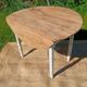 Antique round walnut table – sanded solid wood top