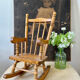 Grande chaise à bascule en bois jouet enfant vintage
