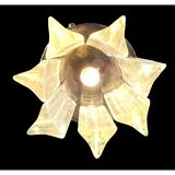 Lampe encastrée en verre de Murano transparent « Triedro »