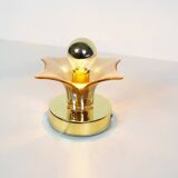Pair of Murano Glass and brass wall lamps by Sische, Germany 1970's