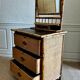 Victorian tiger bamboo, cane & chinoiserie dressing table with drawers, England 1880s, aesthetic movement