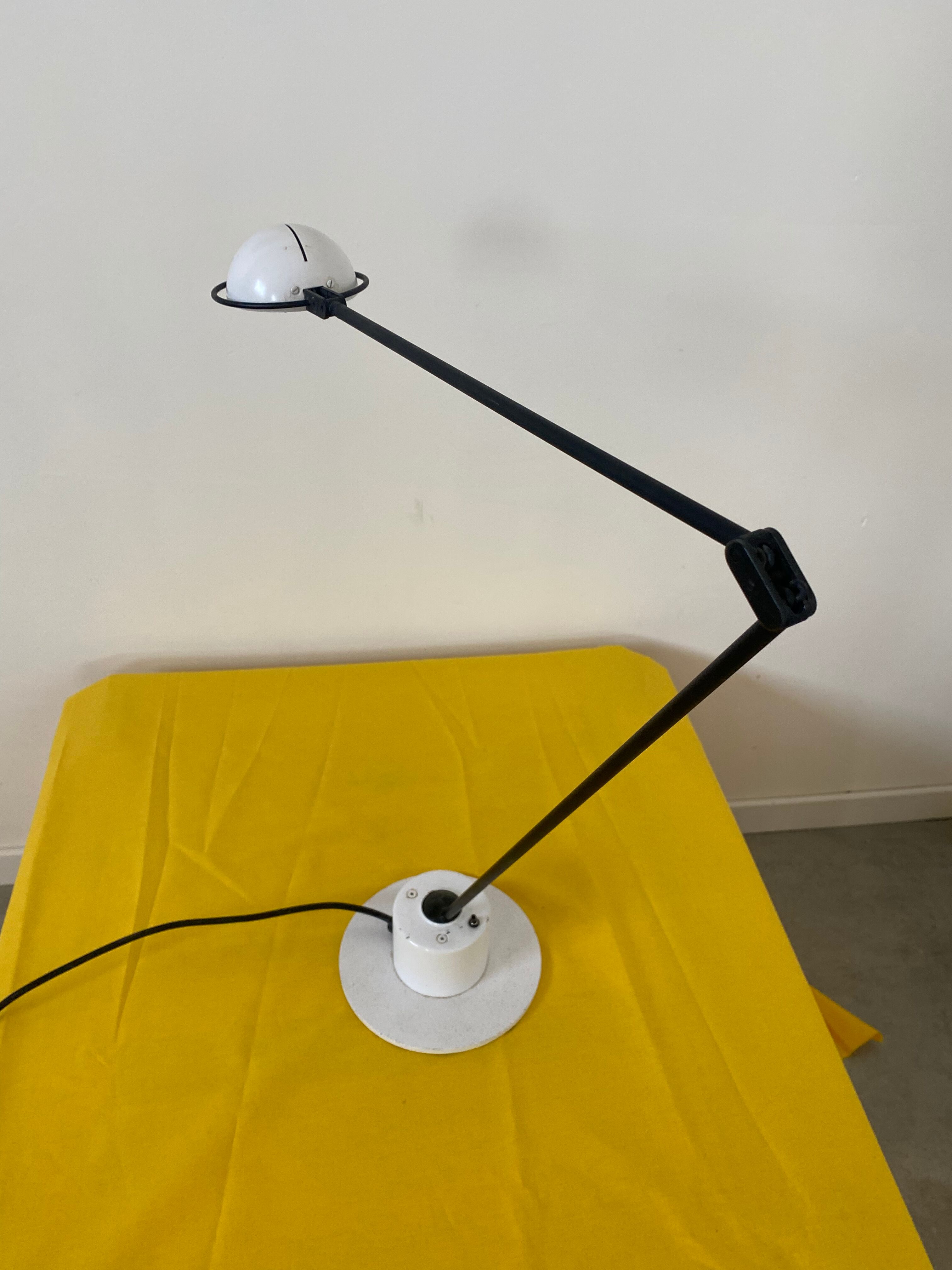 Desk lamp design Belux Swiss Hannes Wettstein year 80 vintage
