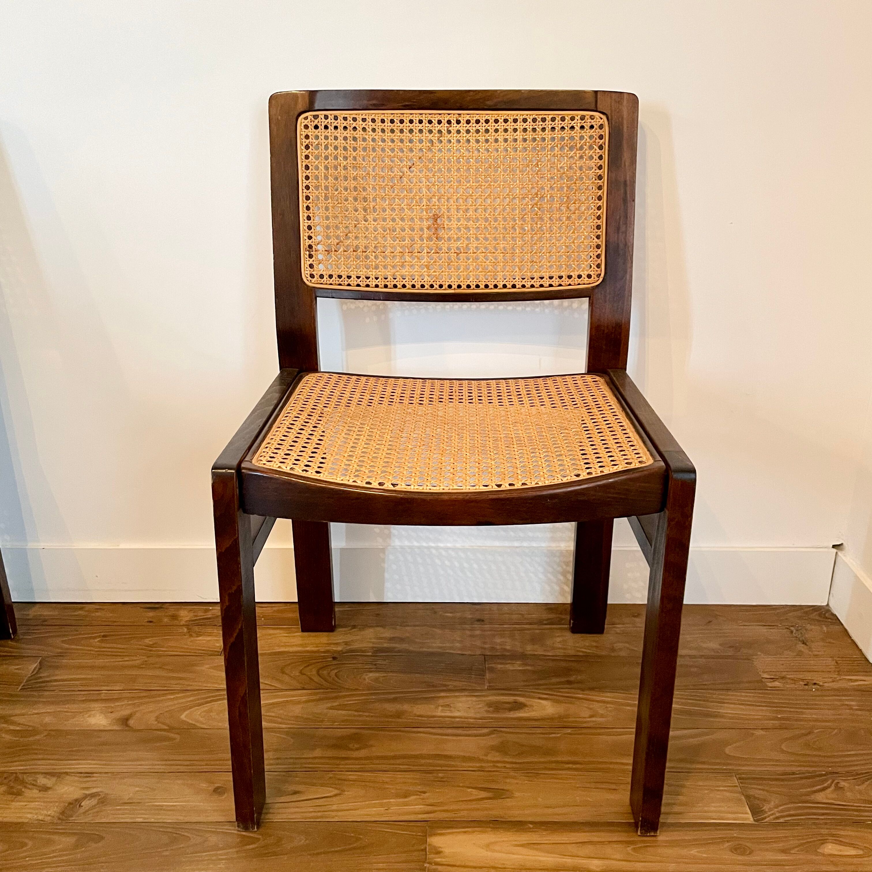 Set of 4 Baumann chairs 70s