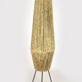 Space Age Rocket Floor Lamp with a Braided String, Former Czechoslovakia, 1960s