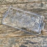 Plat en verre taillé