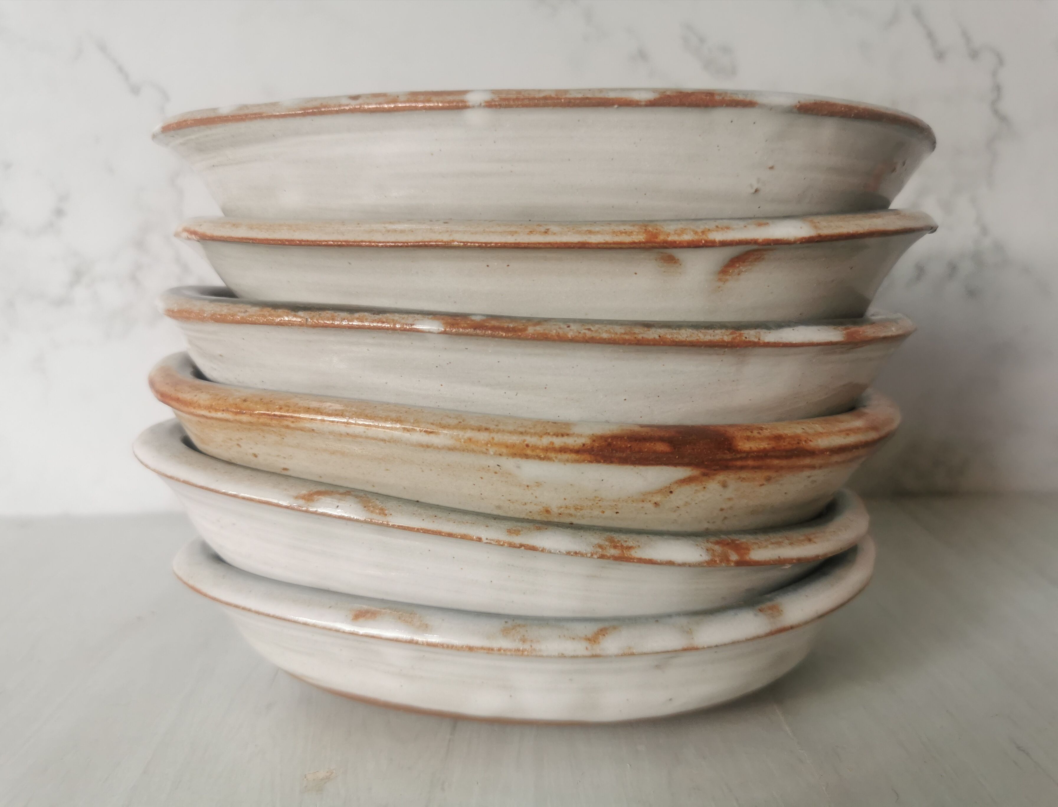 Glazed sandstone avocado cups ponce sur loir