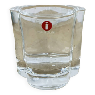 Scandinavian clover glass iittala candle holder