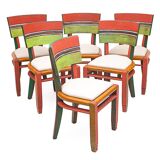 6 chaises Art Déco