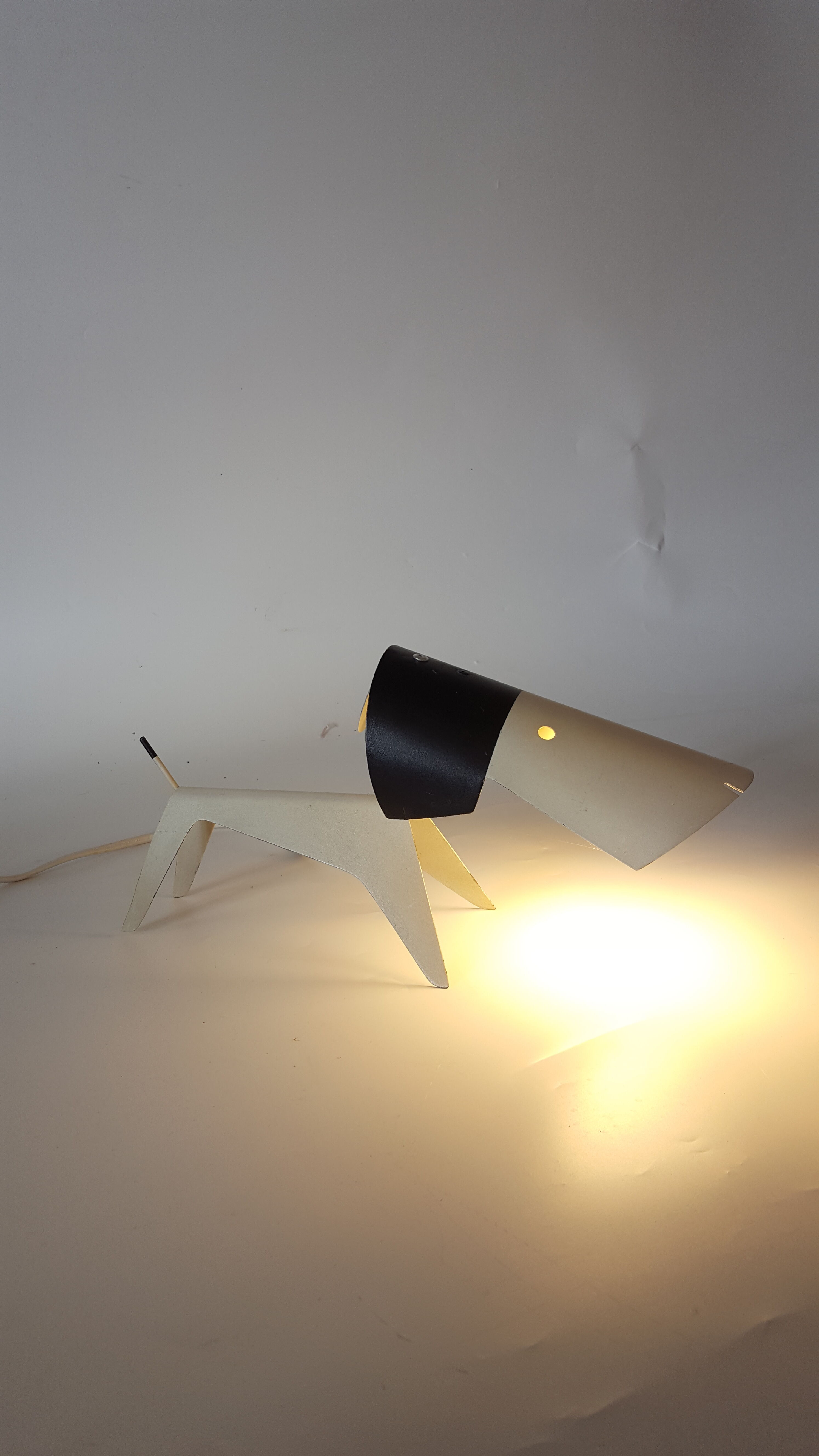 Lamp dog by Jean Boris Lacroix for Disderot 1950