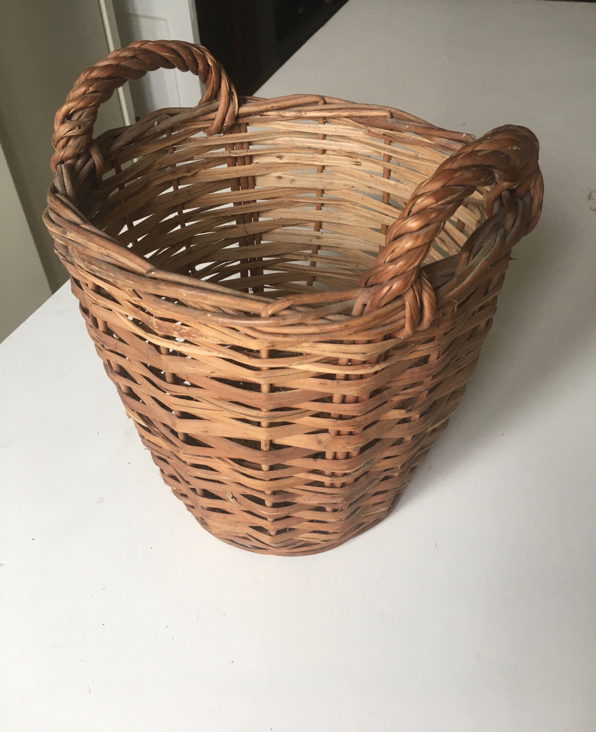 Vintage wicker pot cover