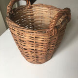 Cache pot vintage en osier