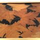 Hollywood regency brass and leaves resin tray, Montagnani Firenze Italy 1970s