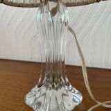 Vintage crystal base bedside lamp